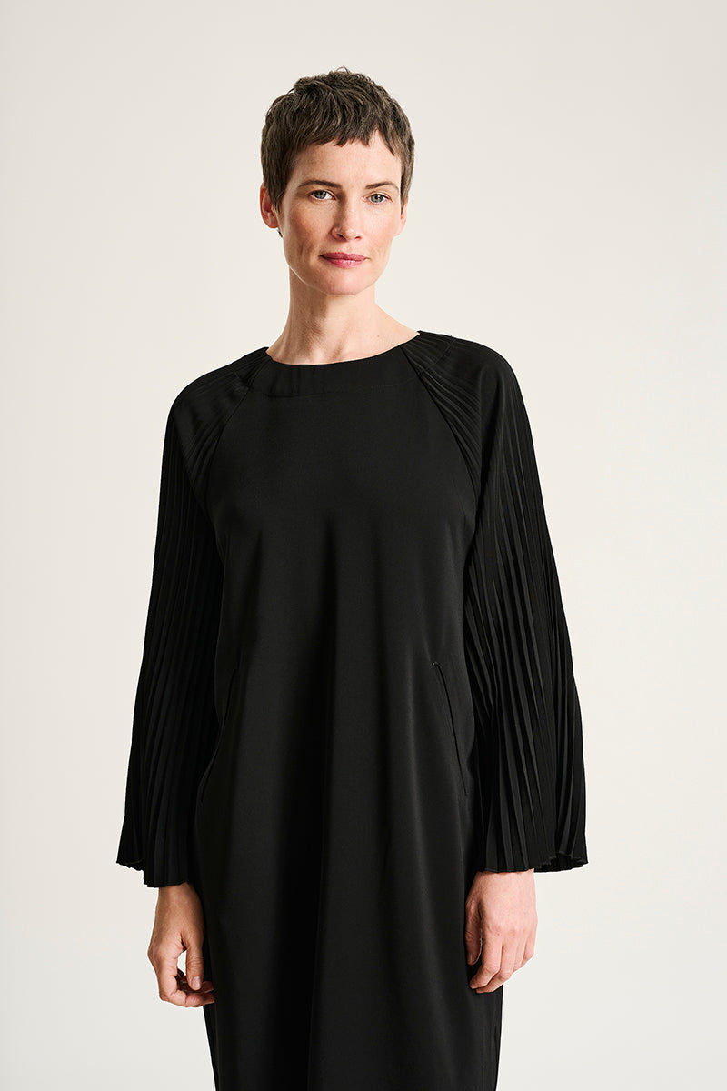 Yume dress with plisse detail
