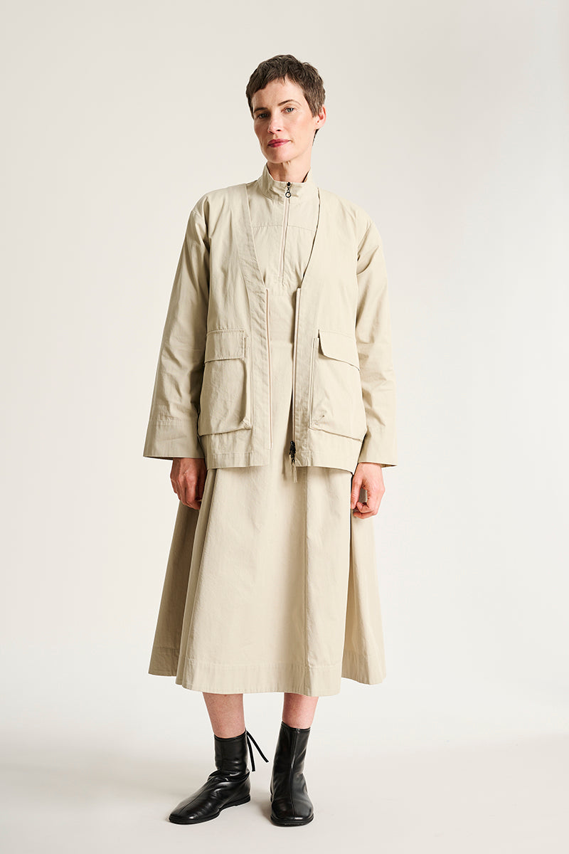 Tazuke dress with zipper