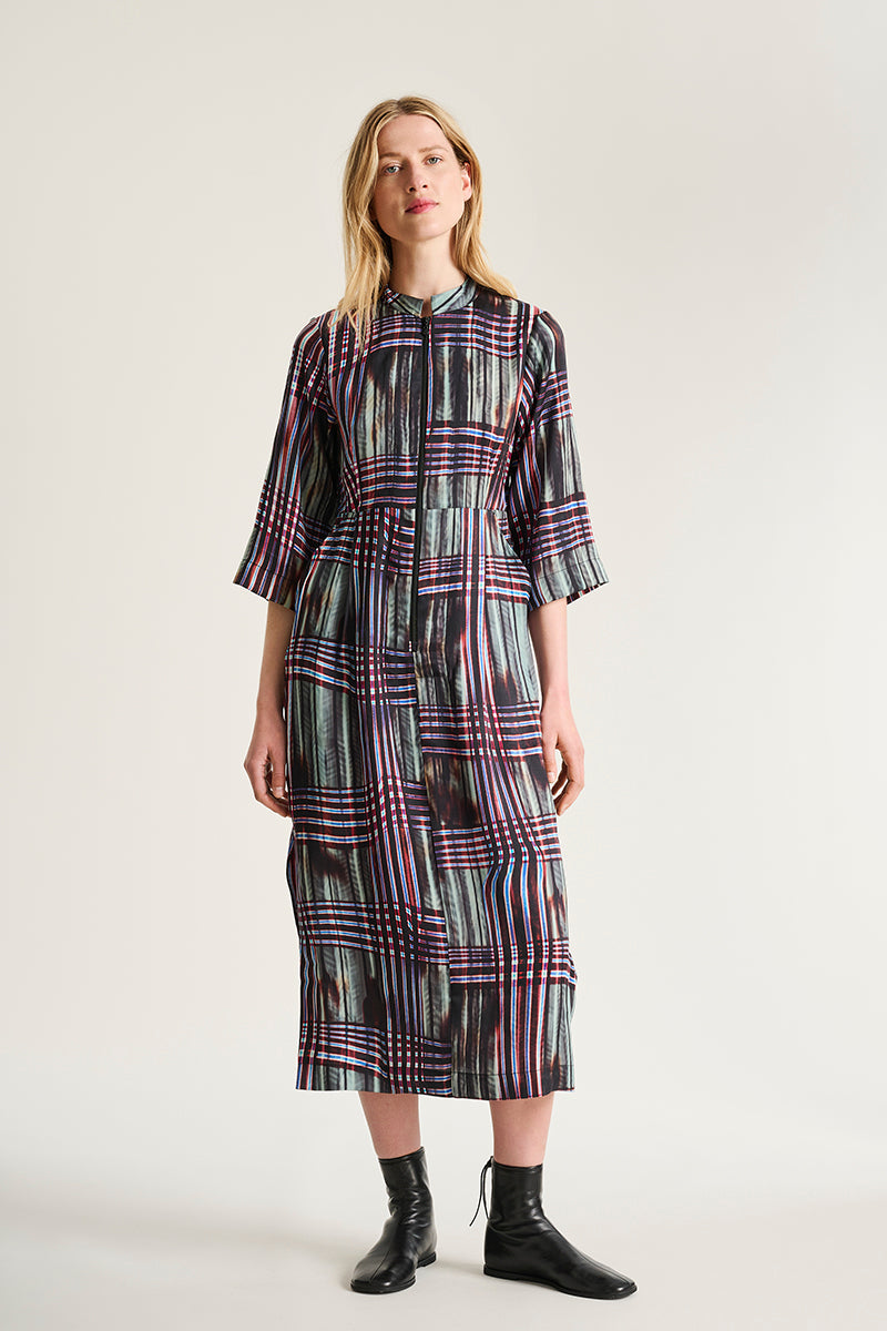 Shinobe dress with zipper