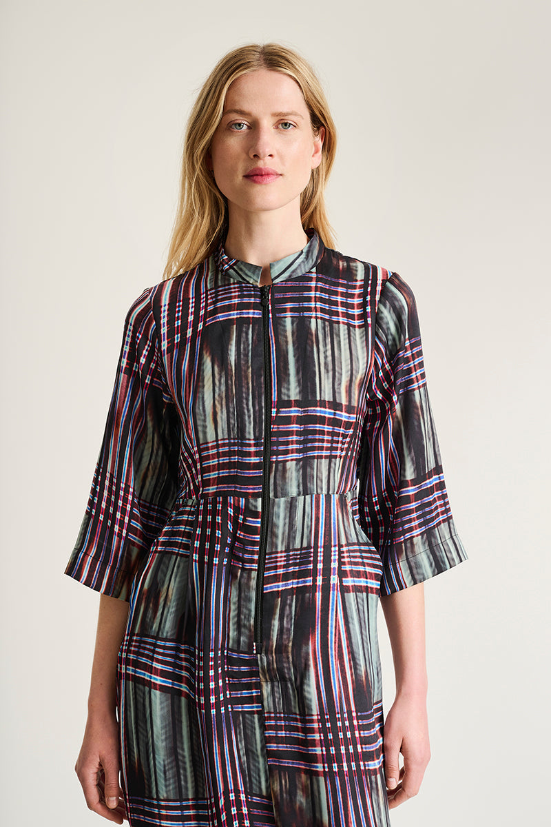 Shinobe dress with zipper