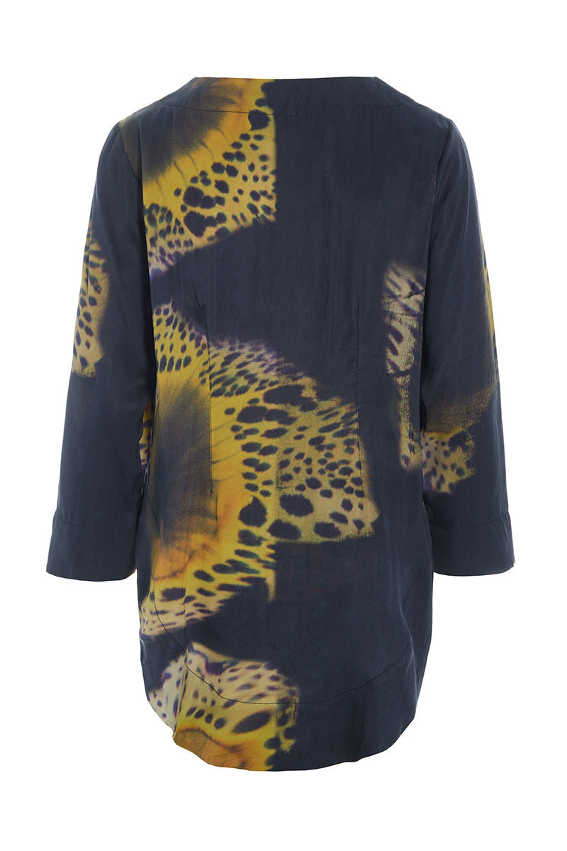 Shinobe blouse with boatneck