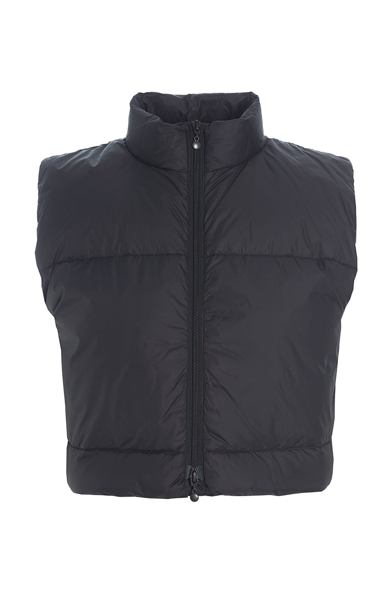 Feather down short waistcoat