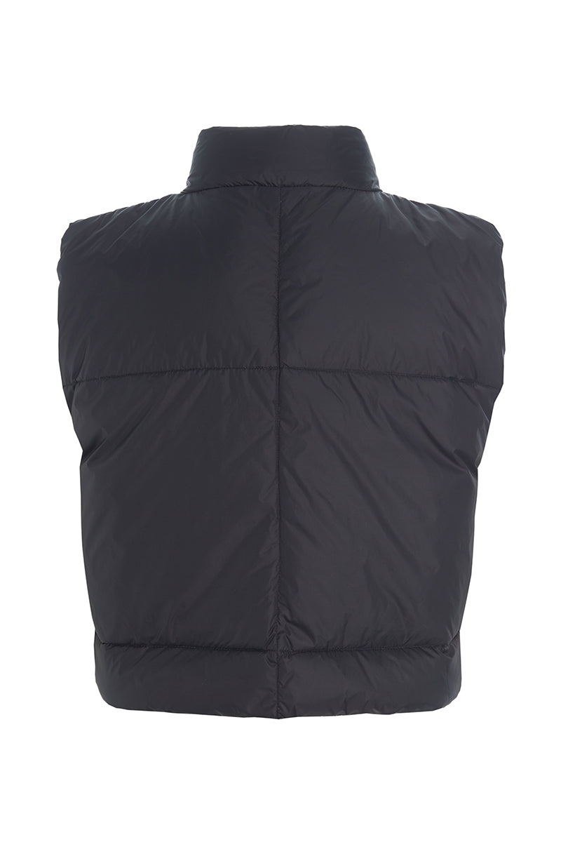 Feather down short waistcoat