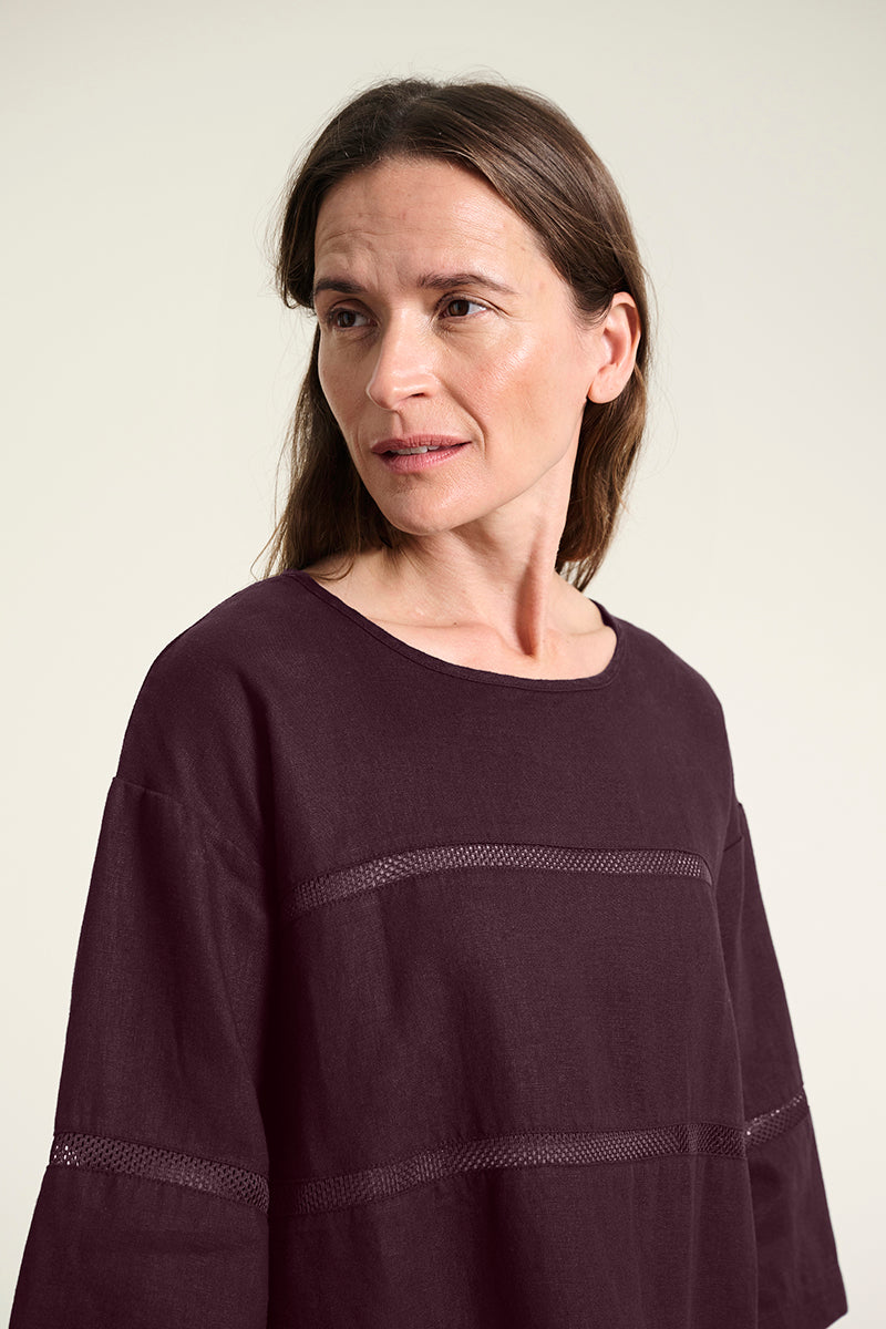 Dress Lazy linen with panels