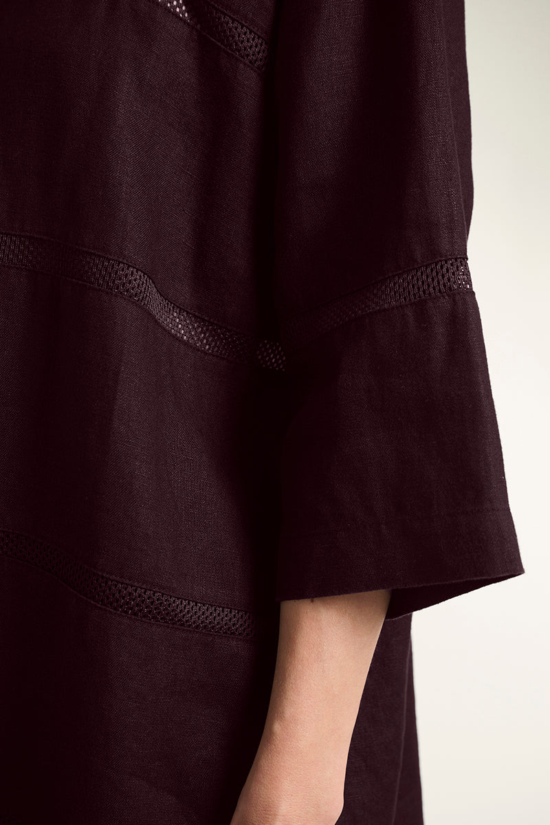 Dress Lazy linen with panels