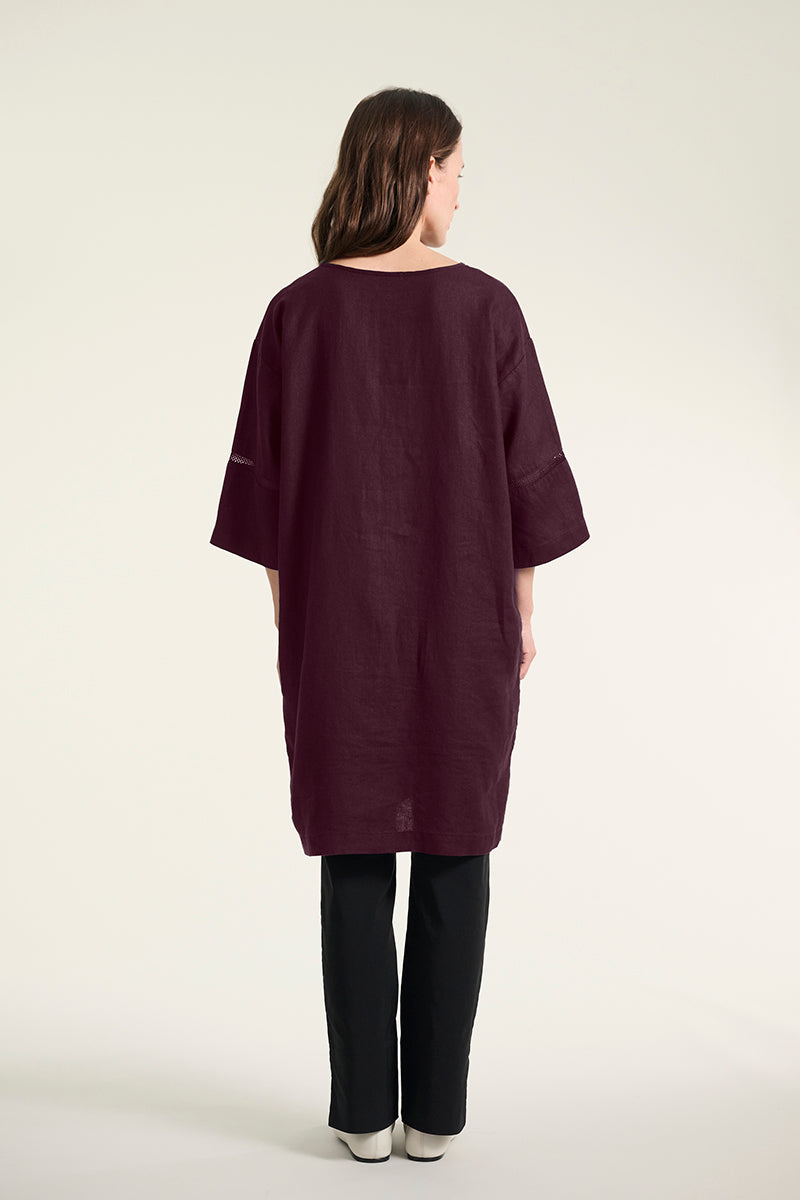 Dress Lazy linen with panels