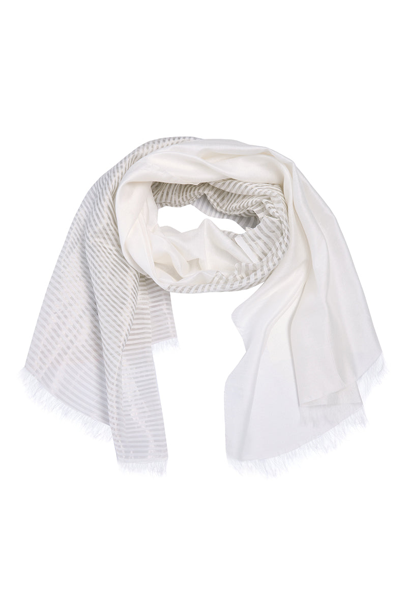 Scarf Silver stripe