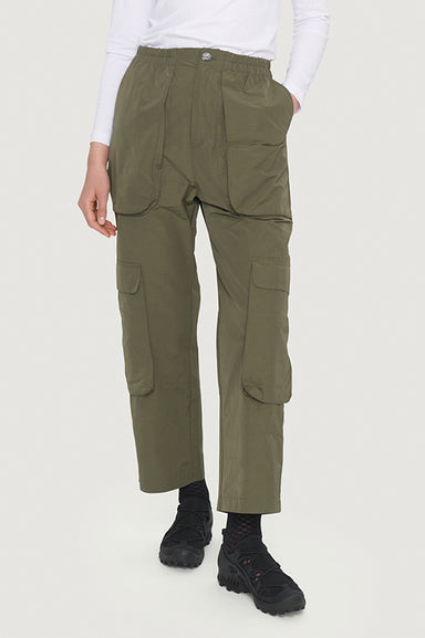 Fukkura poplin pocket trousers