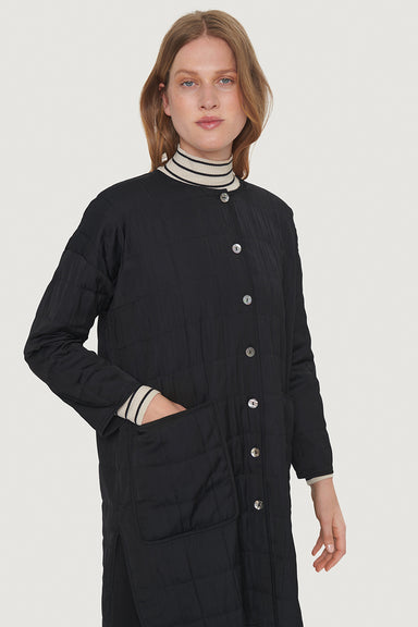 Quilt long jacket