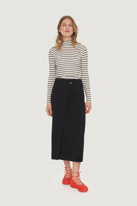 Nami crepe narrow skirt