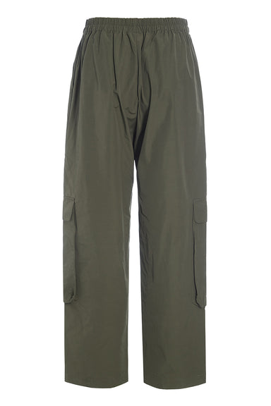 Fukkura poplin pocket trousers