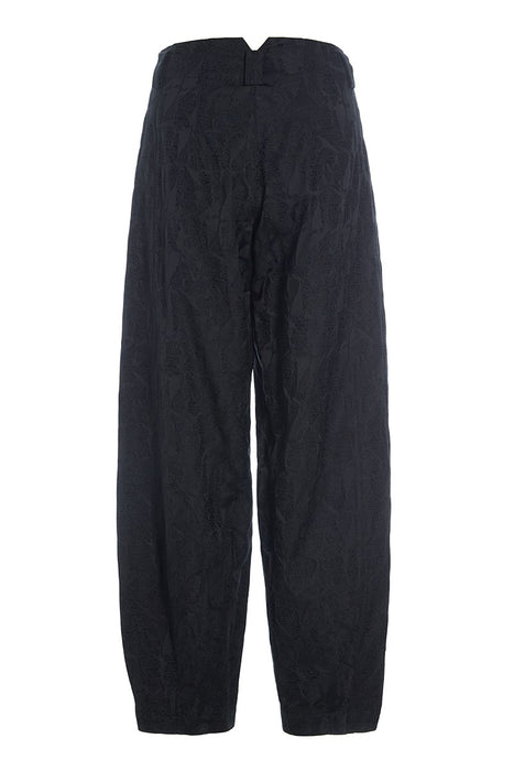 Jacquard stretch trousers