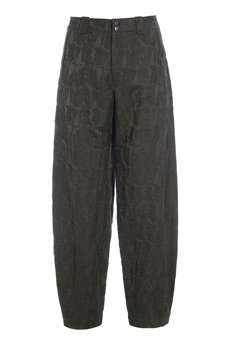 Jacquard stretch trousers