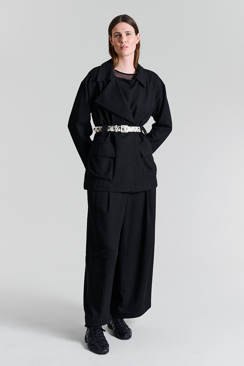 Bouclino jacket with belt