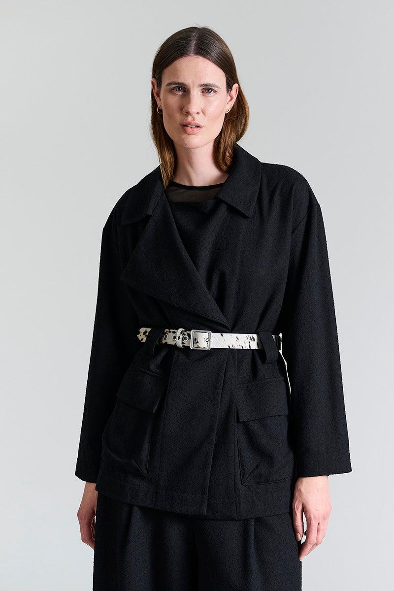 Bouclino jacket with belt