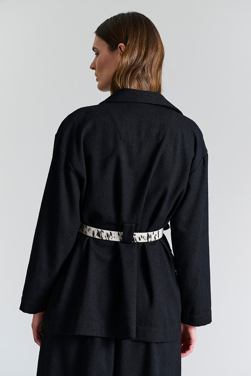 Bouclino jacket with belt