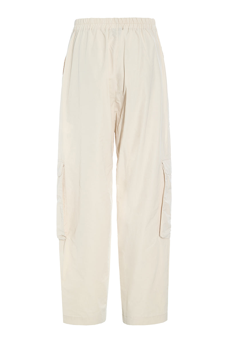 Fukkura poplin pants with pocket