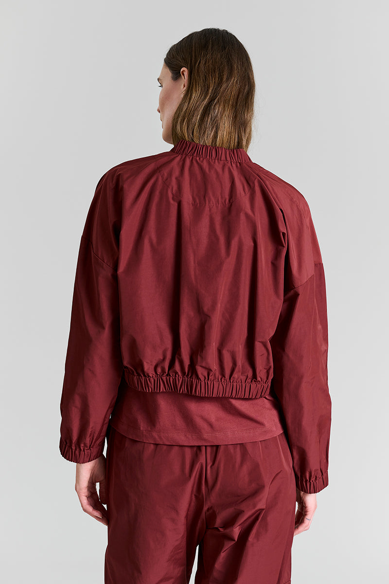 Fukkura poplin bomber jacket