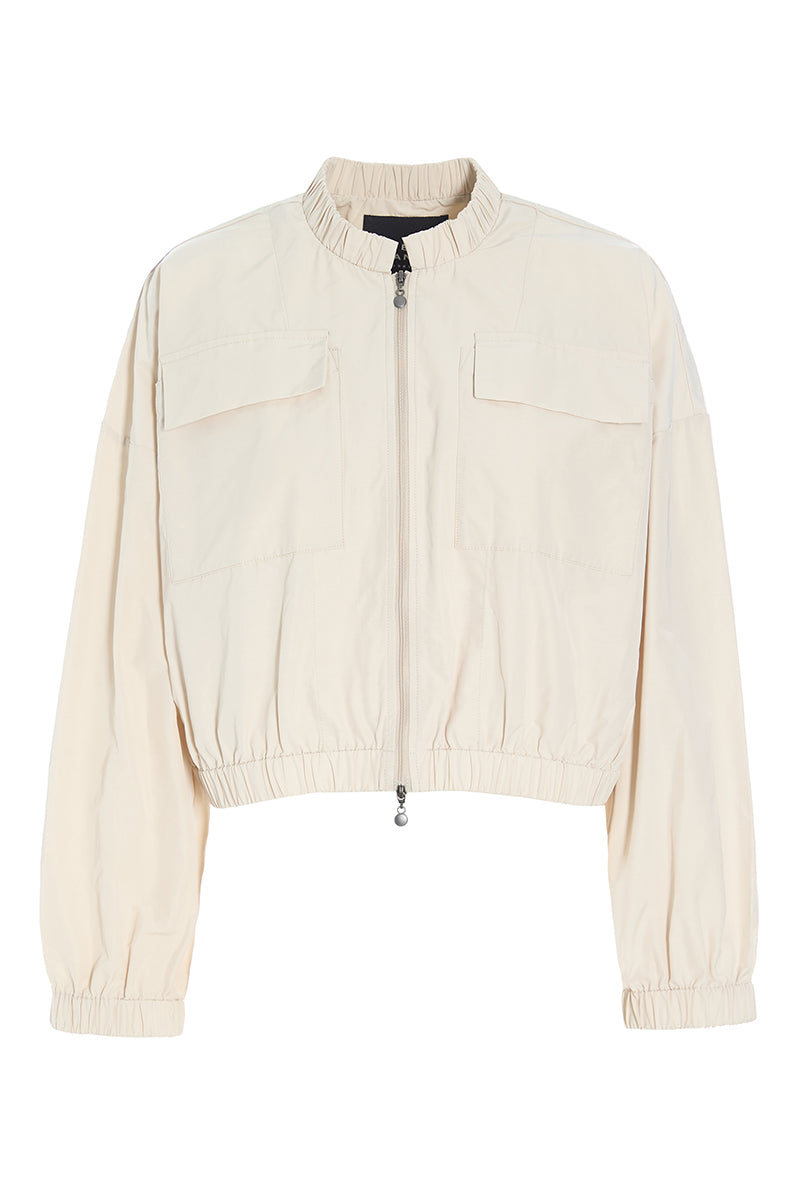 Fukkura poplin bomber jacket