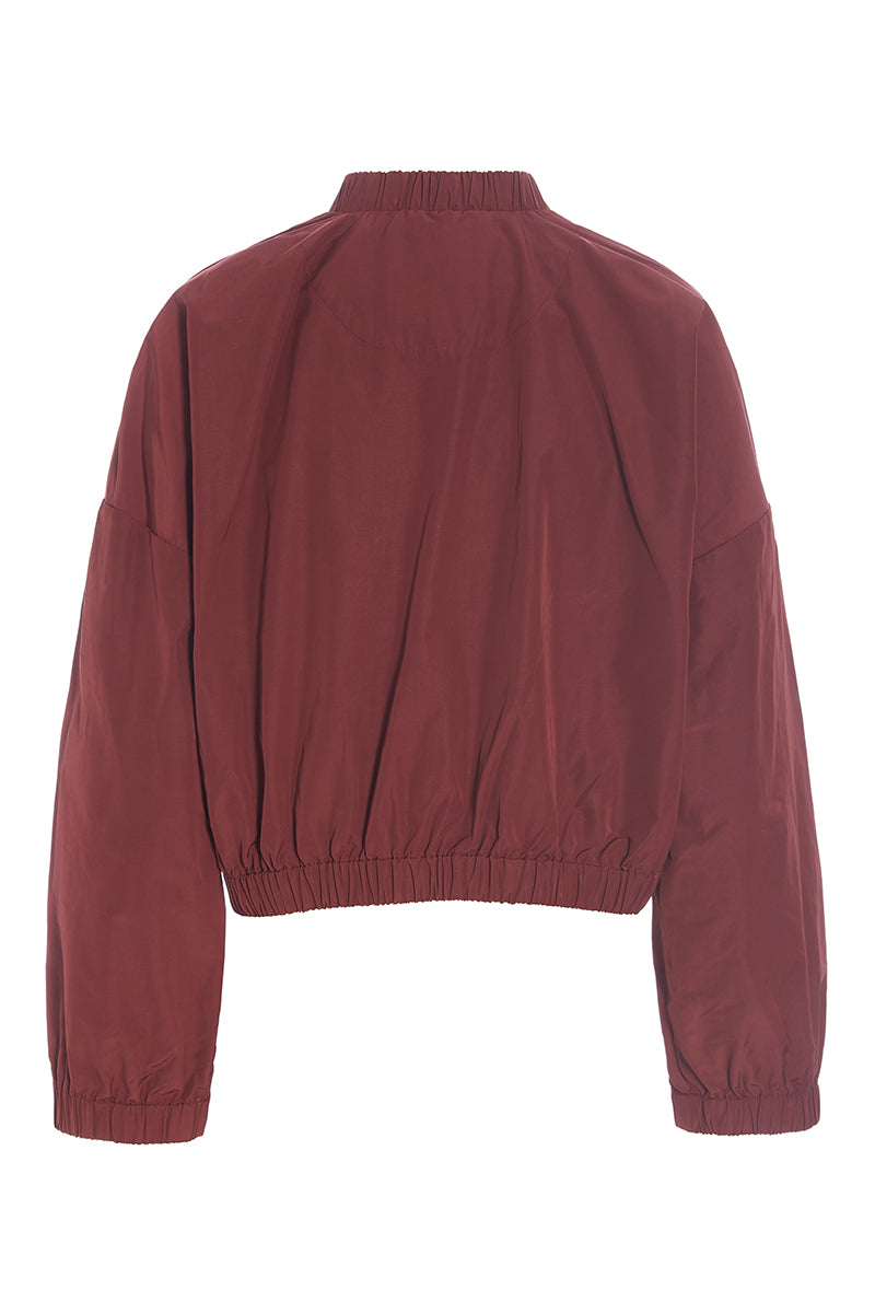 Fukkura poplin bomber jacket