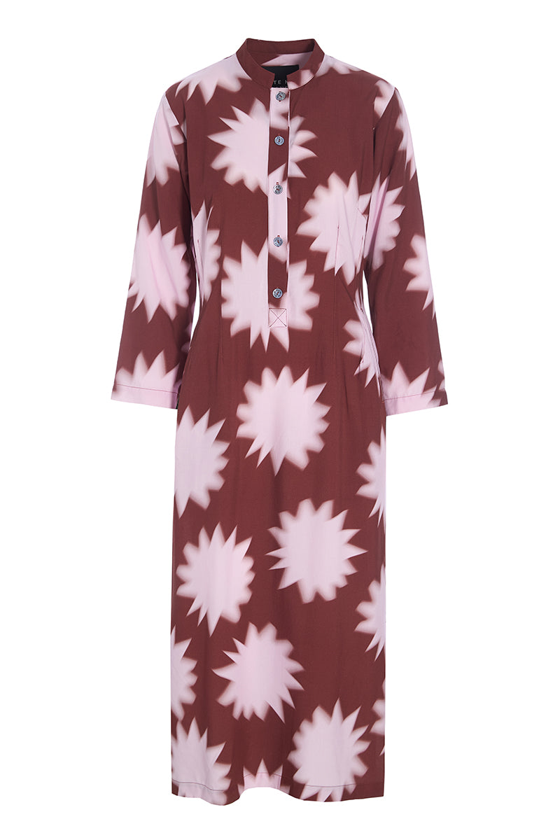 Iki dress with buttons