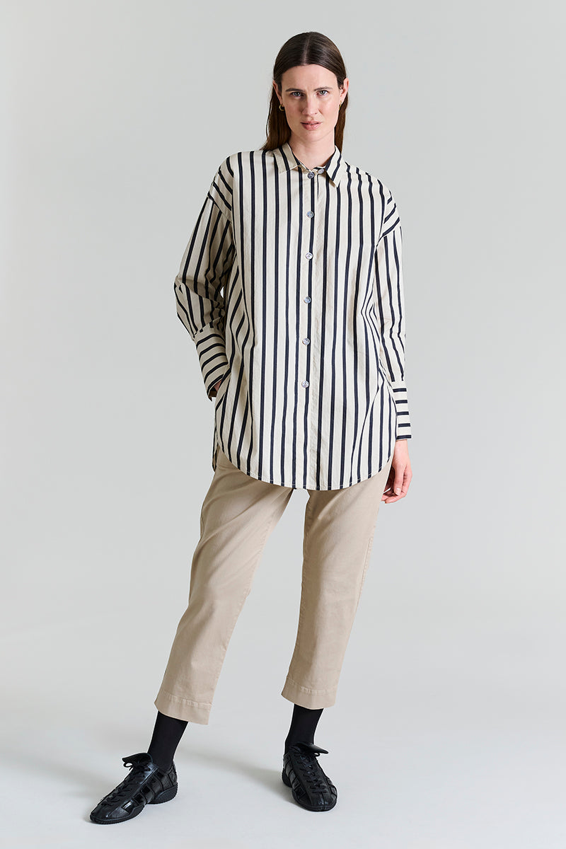 Pirate stripe oversize shirt