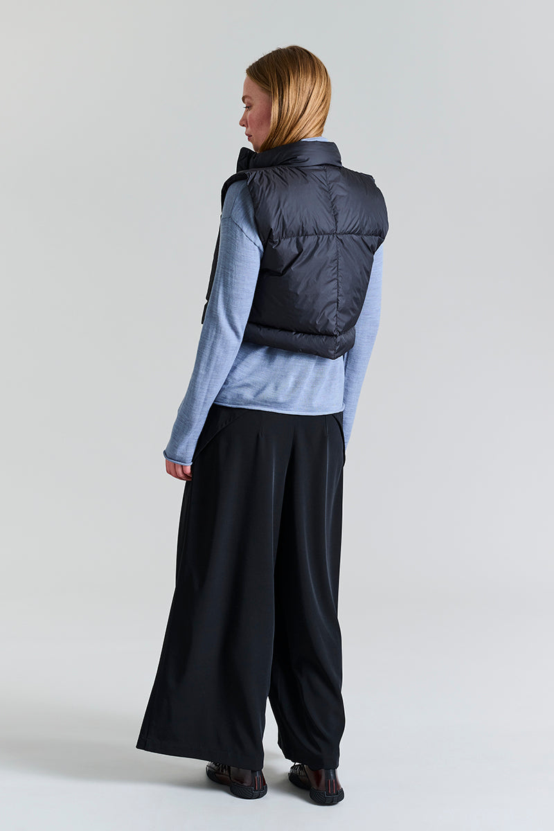 Feather down short waistcoat