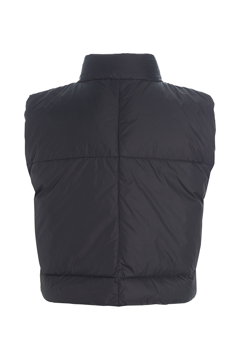 Feather down short waistcoat