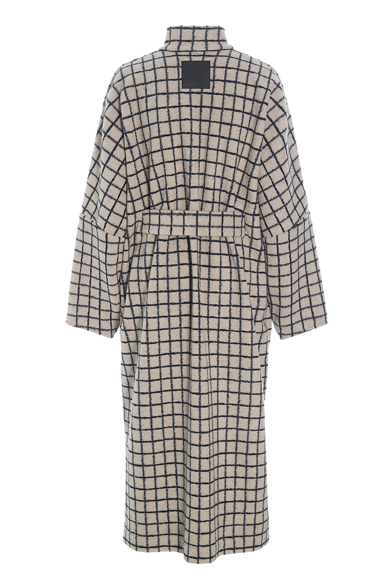 Woollen wire oversize coat