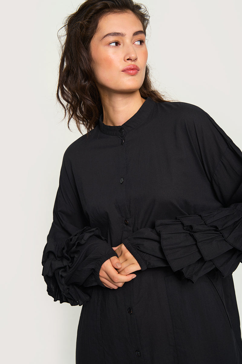 Vellum voile tunic shirt