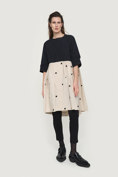 Fukkura poplin coat dress