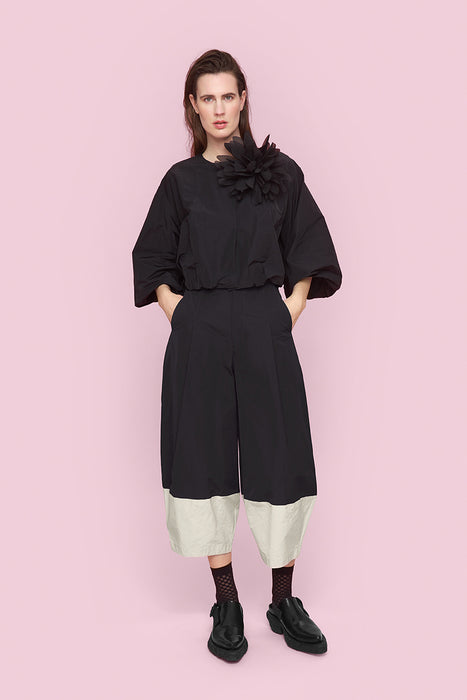 Fukkura poplin short jacket