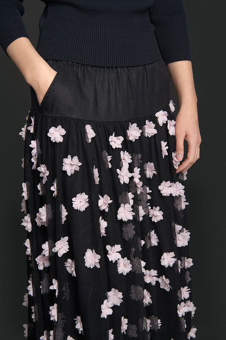 Blossom mesh skirt