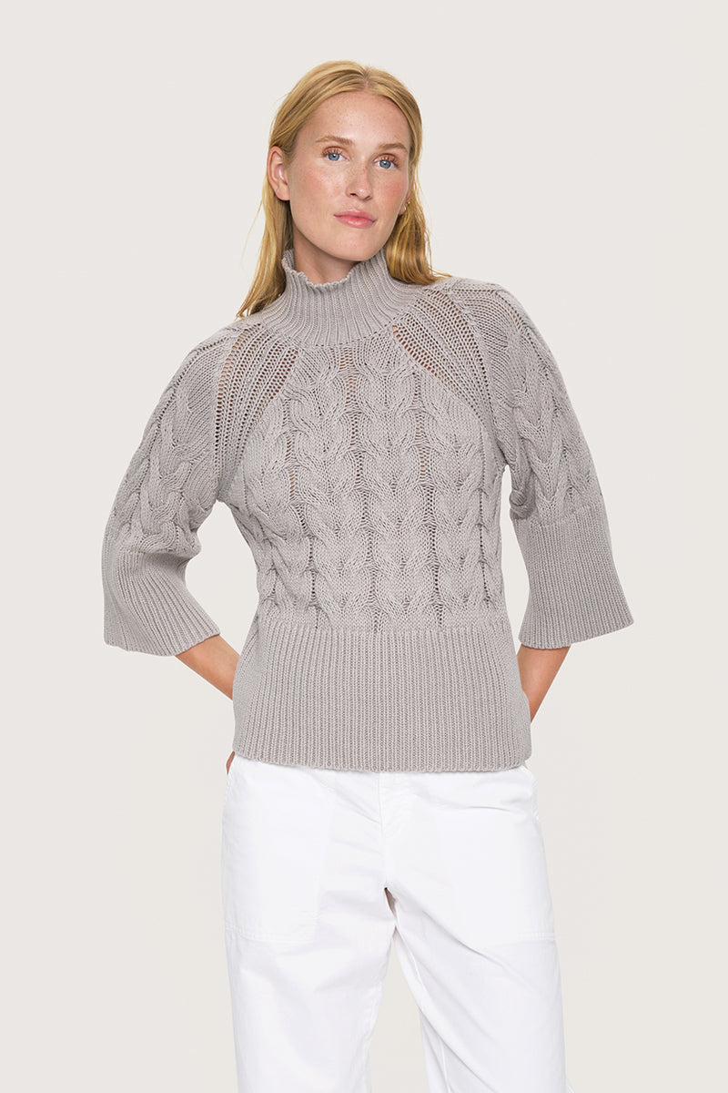 Kareshi cable-knit blouse