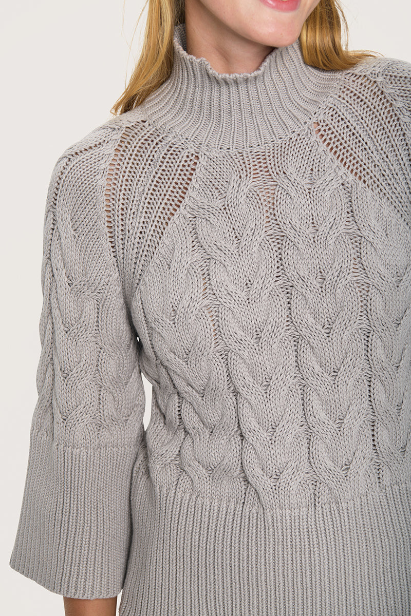 Kareshi cable-knit blouse