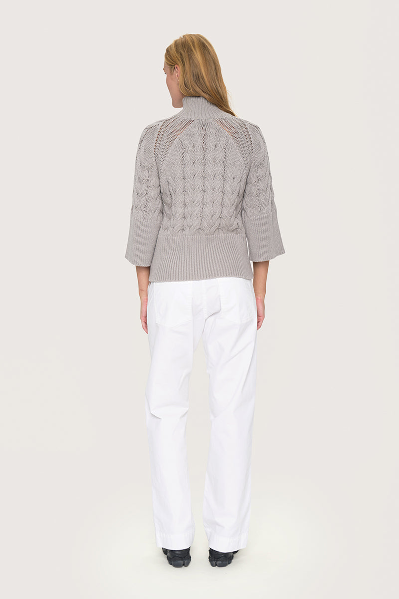 Kareshi cable-knit blouse