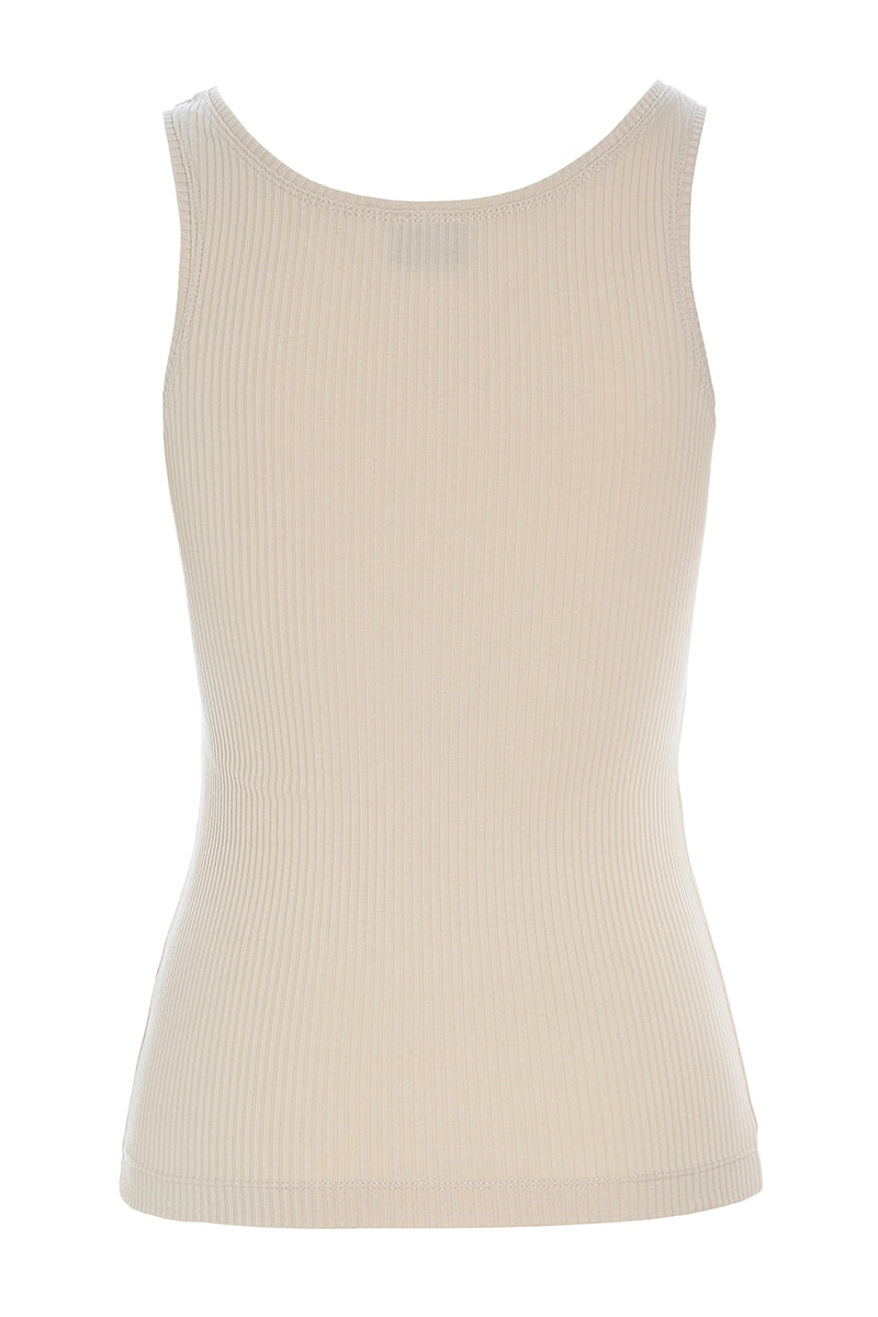 Globe rib tank top