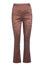 Changeant stretch pants with flare