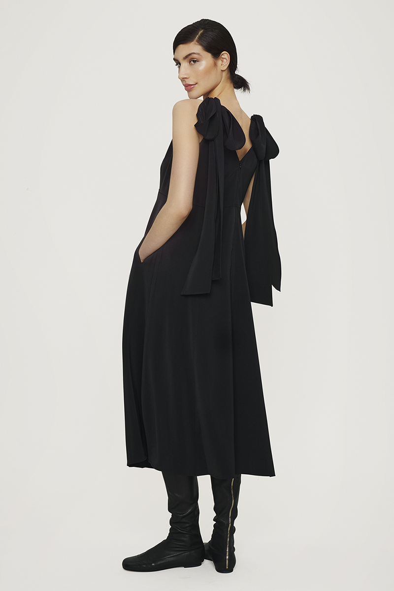 Sakura stretch long dress