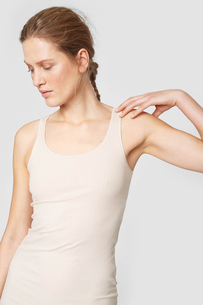 Globe rib tank dress