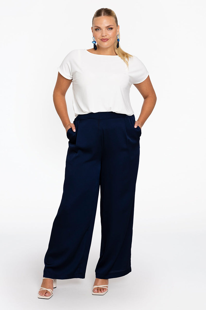 Trousers pleat Satini