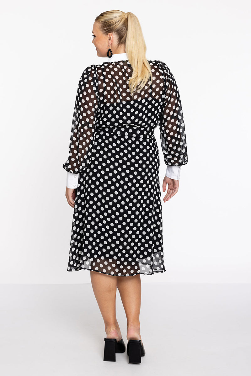 Dress flare buttones Dots