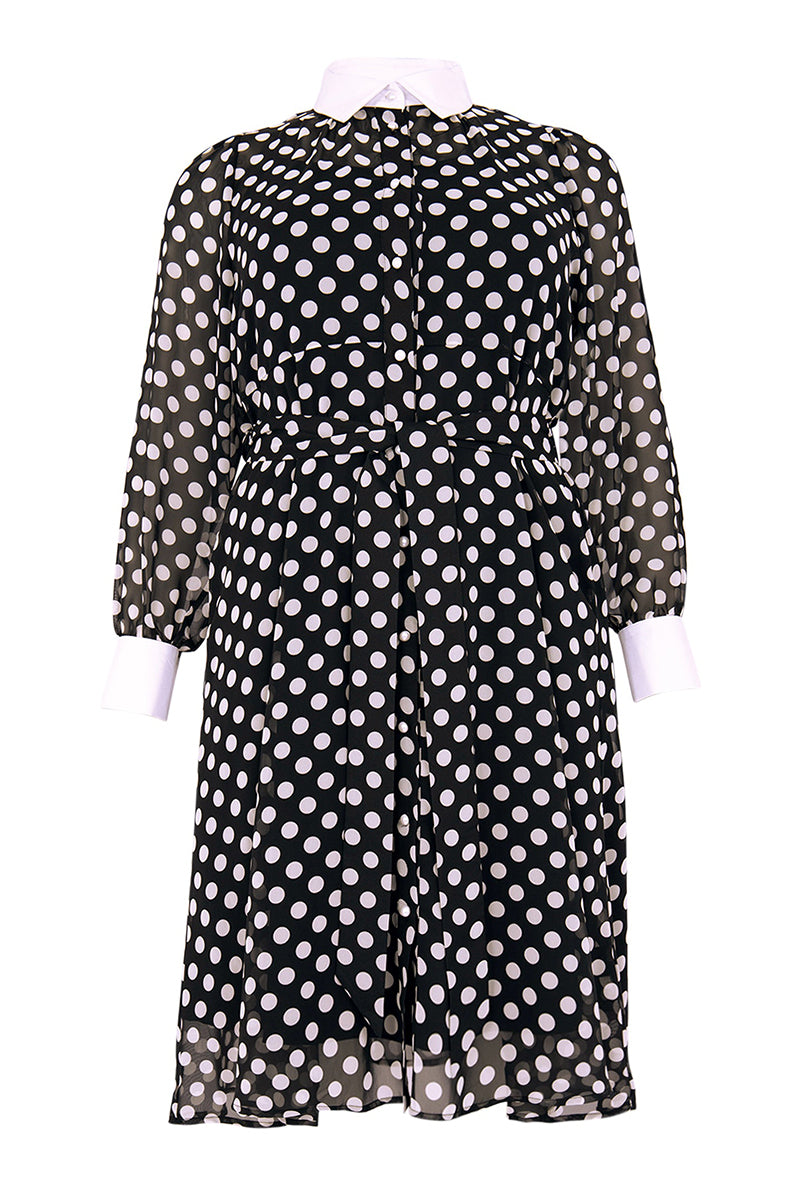 Dress flare buttones Dots