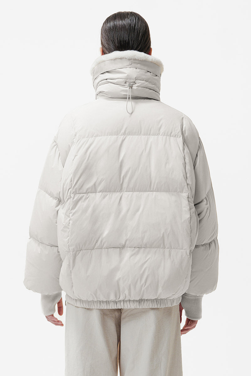 Celia faux fur down coat