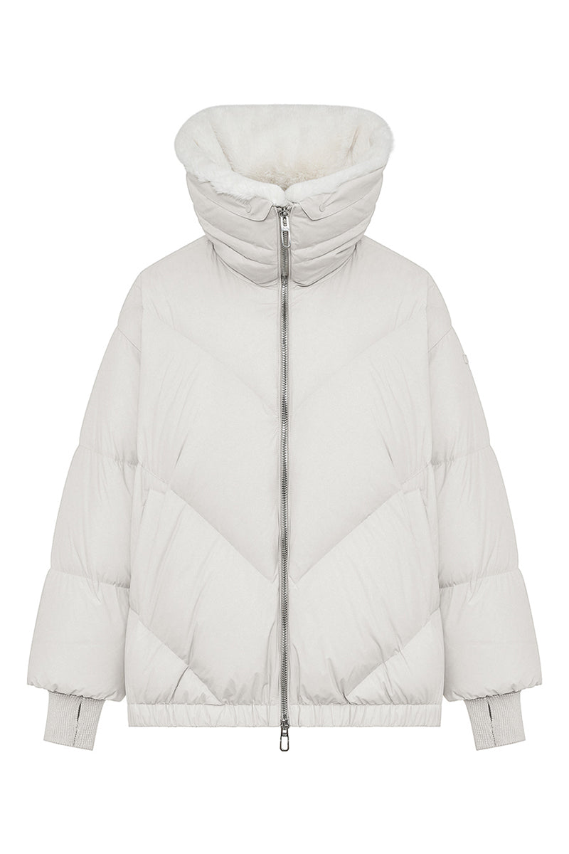Celia faux fur down coat