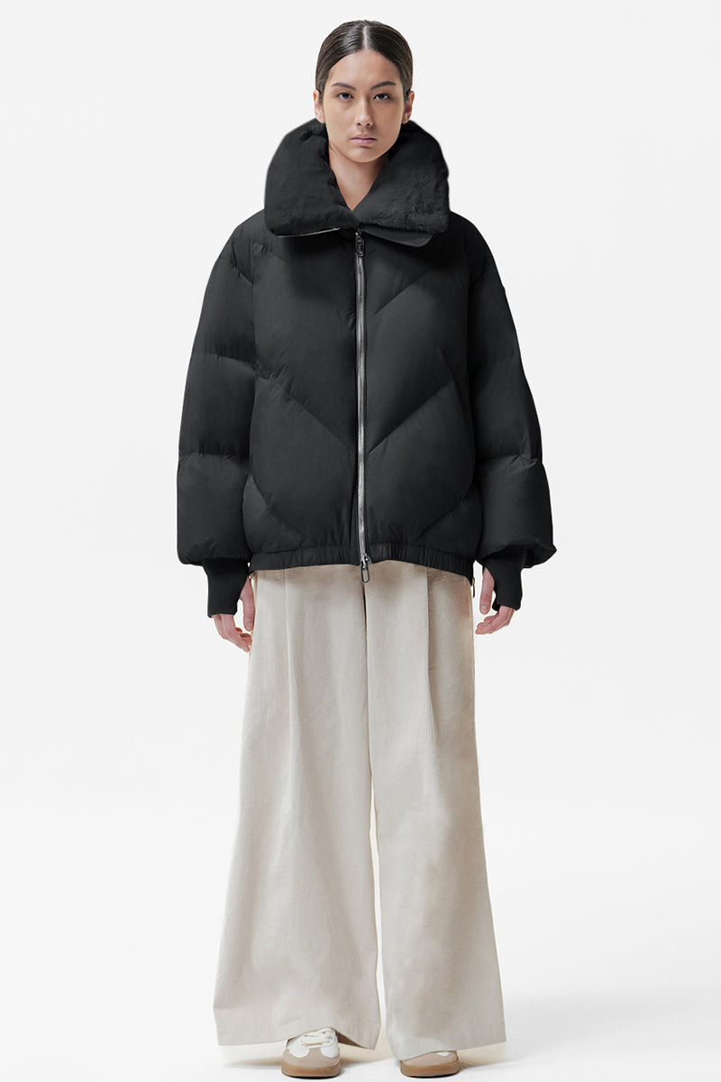 Celia faux fur down coat