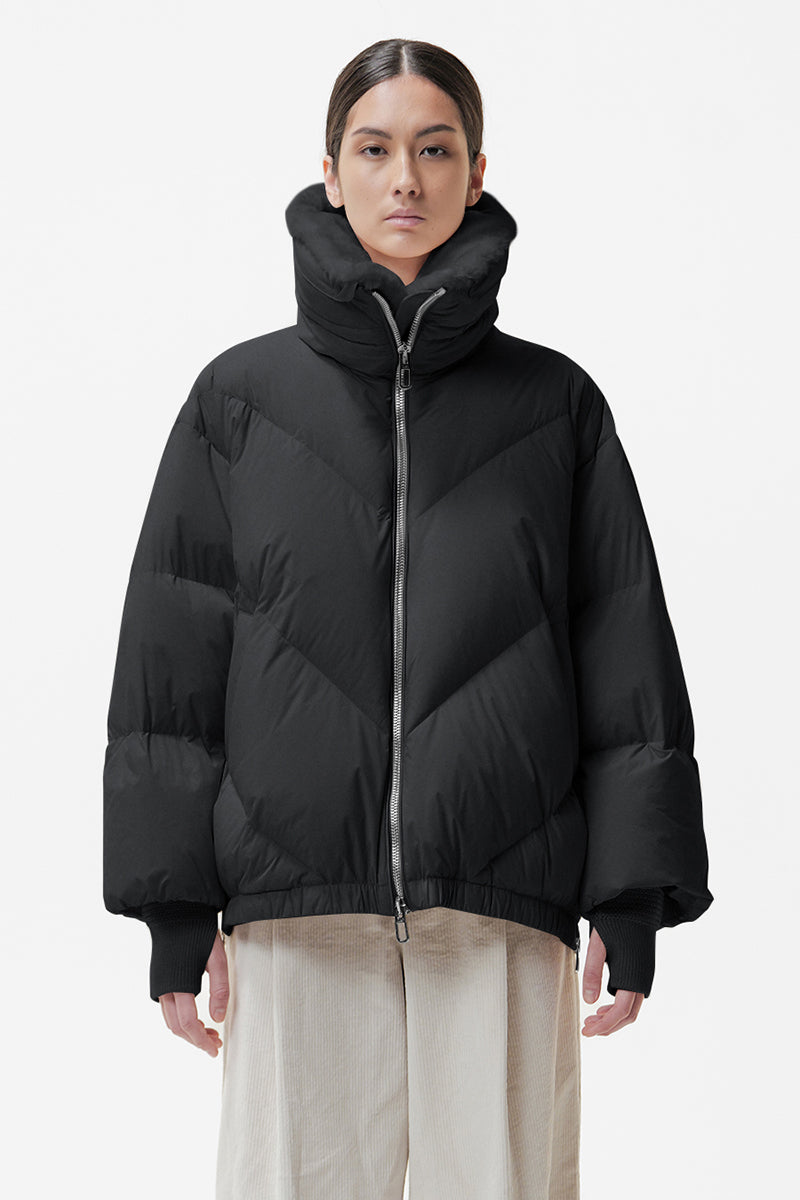 Celia faux fur down coat