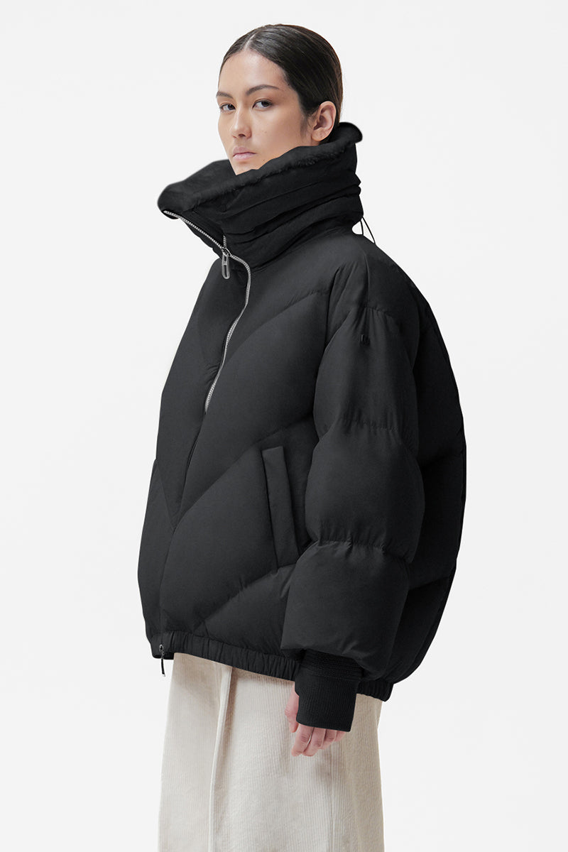 Celia faux fur down coat