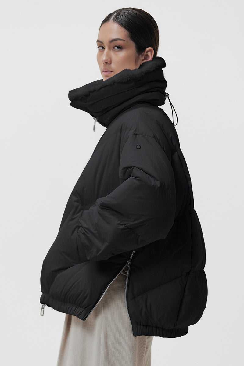 Celia faux fur down coat