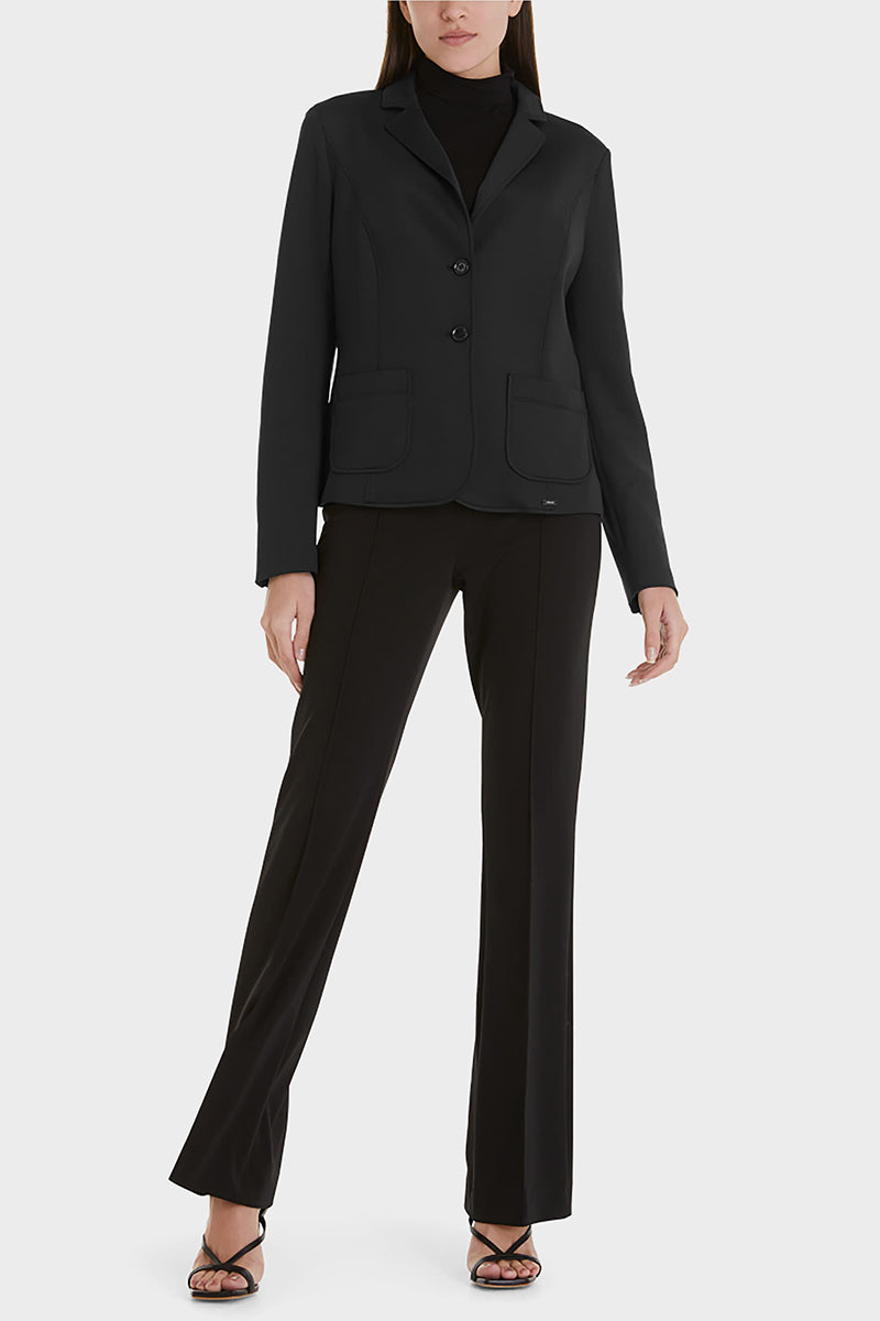 Blazer with patch pockets